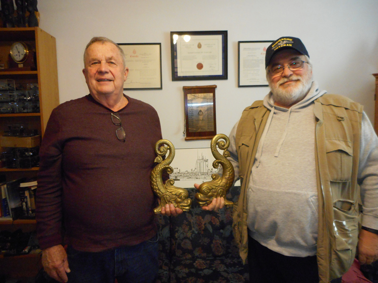 Jim Guilford (VE1JG) and Donald Courcy (VE1CG)